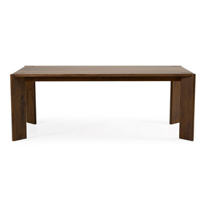 VIG Furniture Edelman Walnut Dining Table 78.8" Rectangular Mid-Century Modern Veneer Top Seats 6, Solid Legs VGMA-MIT-5411-WAL