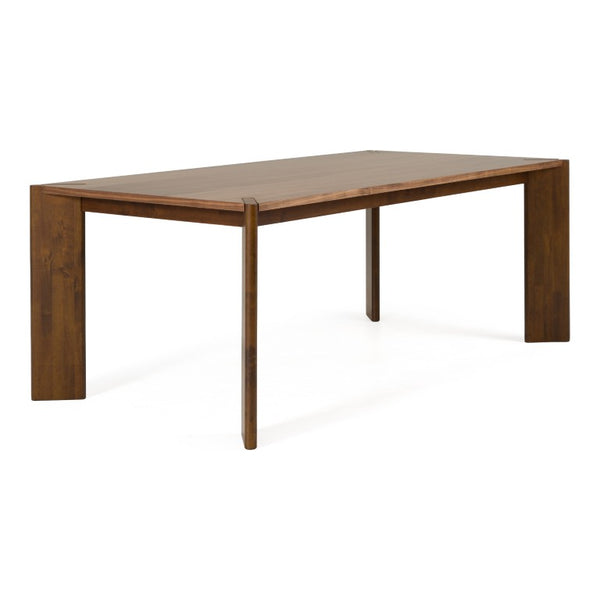 VIG Furniture Edelman Walnut Dining Table 78.8" Rectangular Mid-Century Modern Veneer Top Seats 6, Solid Legs VGMA-MIT-5411-WAL