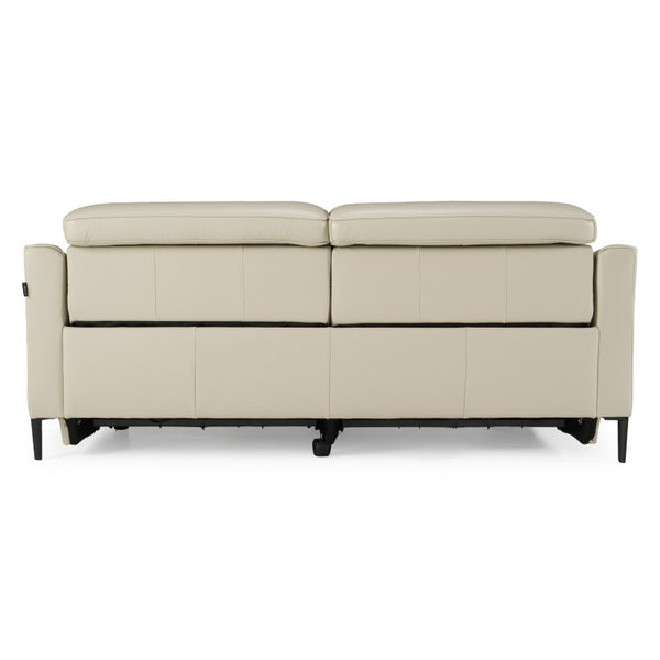 VIG Furniture Eden Modern Grey Split Leather Sofa With Independent Power Recline, Metal Legs For Living Rooms VGKVKM.5012-GRY-SF