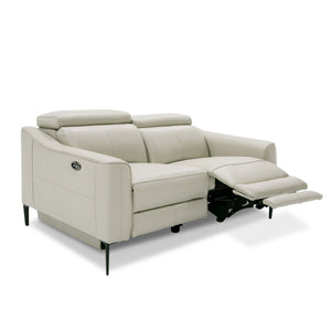 VIG Furniture Divani Casa Eden - Modern Grey Leather Loveseat with 2 Recliners VGKVKM.5012-GRY-LOVE