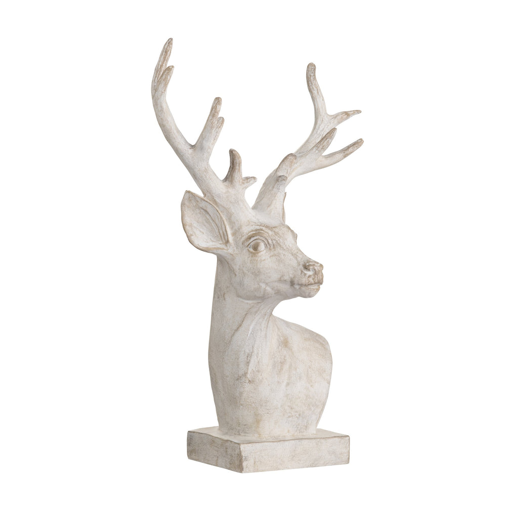Crestview Collection White Hart Sculpture - Elegant Crestview Design In Exquisite China - Perfect Home Accessory Decor   Cvdzep063