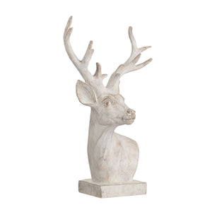 Crestview Collection White Hart Sculpture - Elegant Crestview Design In Exquisite China - Perfect Home Accessory Decor   Cvdzep063