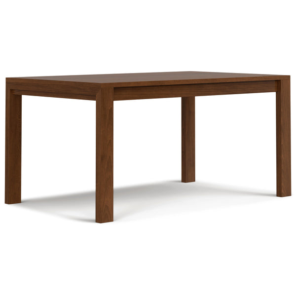 English Elm Wilson Handcrafted Rectangular Dining Table with Solid Veneer Top, Sturdy Legs, Lacquer Finish, Seats 6 Walnut B136P203495