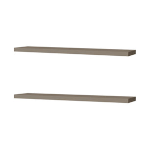 English Elm Taupe Floating Shelf 47.3" x 9.8" Minimalist Wall Shelf | Elegant Neutral Finish, Easy Assembly, Versatile Decor B062P252157