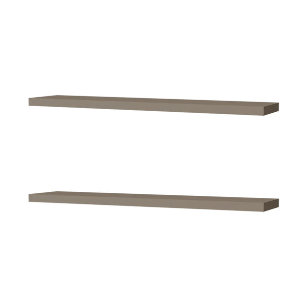 English Elm Taupe Floating Shelf 47.3" x 9.8" Minimalist Wall Shelf | Elegant Neutral Finish, Easy Assembly, Versatile Decor B062P252157