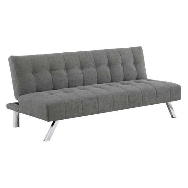 OSP Home Furnishings Sawyer Futon Grey