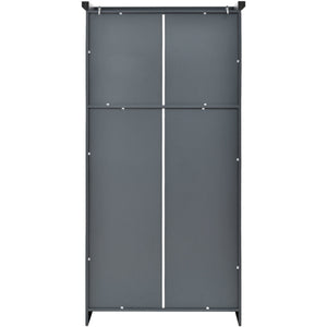 English Elm [assembly Included] Topmax Shaker Pantry Cabinet Tall Mdf Kitchen Storage with Pull-out Trays Gray SP000099AAE
