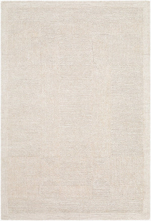 Livabliss Florian Hand Tufted Wool Area Rug for Modern Living Rooms and Large Dining Spaces Ivory, Cream 8' x 10' EDFL2301-810