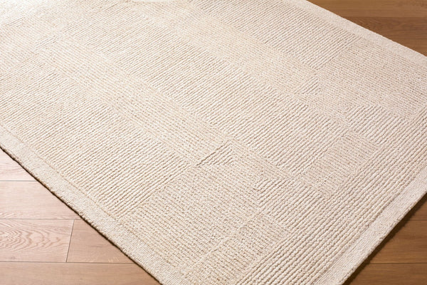 Livabliss Florian Hand Tufted Wool Area Rug for Modern Living Rooms and Large Dining Spaces Ivory, Cream 8' x 10' EDFL2301-810