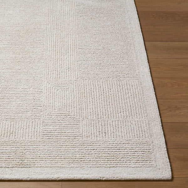 Livabliss Florian Hand Tufted Wool Area Rug for Modern Living Rooms and Large Dining Spaces Ivory, Cream 8' x 10' EDFL2301-810
