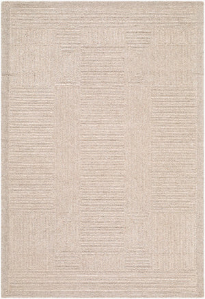 Livabliss Florian Hand Tufted Wool Area Rug Minimalist Modern Design for Large Living Rooms Sandstone, Beig 8' x 10' EDFL2302-810