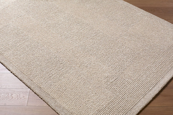 Livabliss Florian Hand Tufted Wool Area Rug Minimalist Modern Design for Large Living Rooms Sandstone, Beig 8' x 10' EDFL2302-810