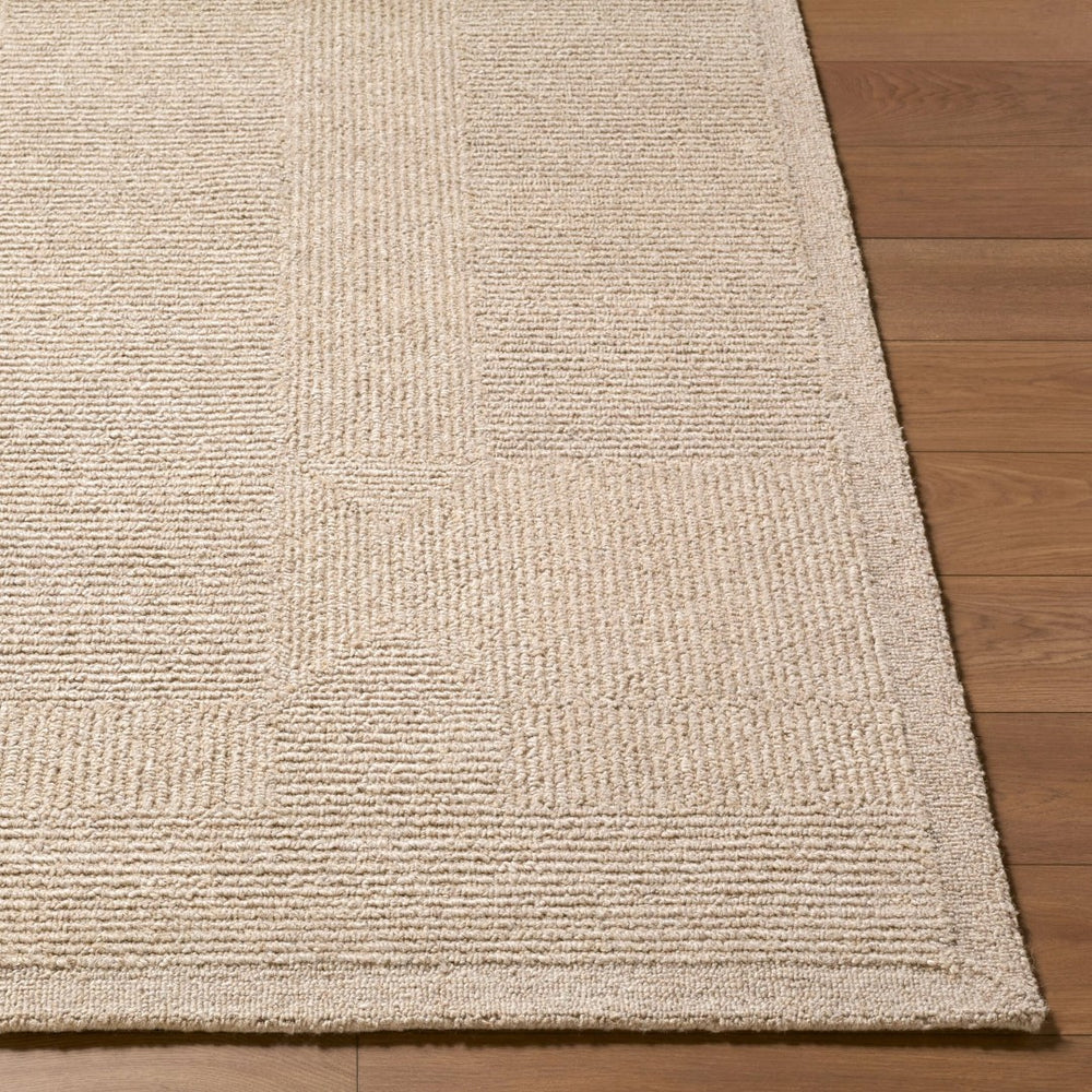 Livabliss Florian Hand Tufted Wool Area Rug Minimalist Modern Design for Large Living Rooms Sandstone, Beig 8' x 10' EDFL2302-810