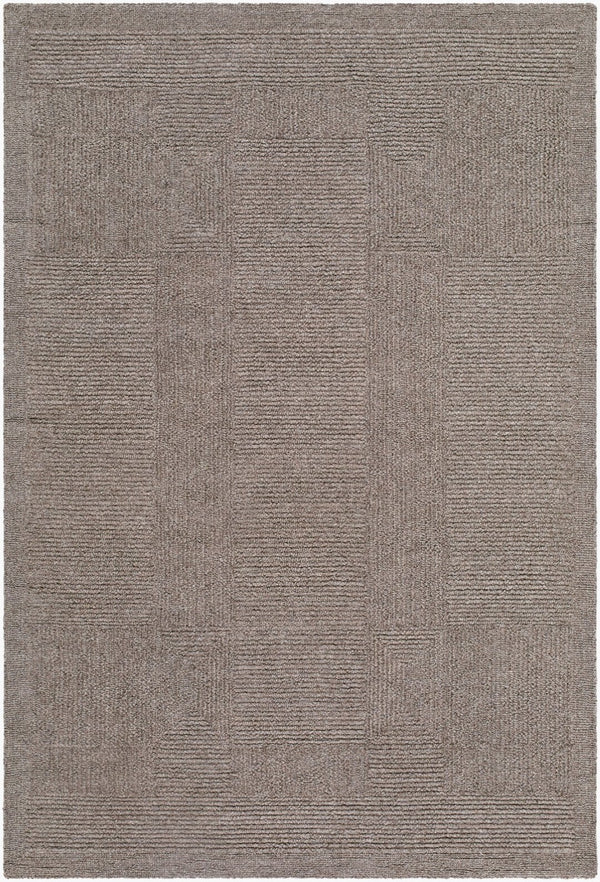 Livabliss Florian Hand Tufted Wool Area Rug Minimalist Design for Large Living Spaces Taupe, Beige 10' x 14' EDFL2303-1014