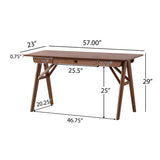 Christopher Knight Home® - Noble House - Vienna Modern Faux Wood Desk with Veneer, Walnut