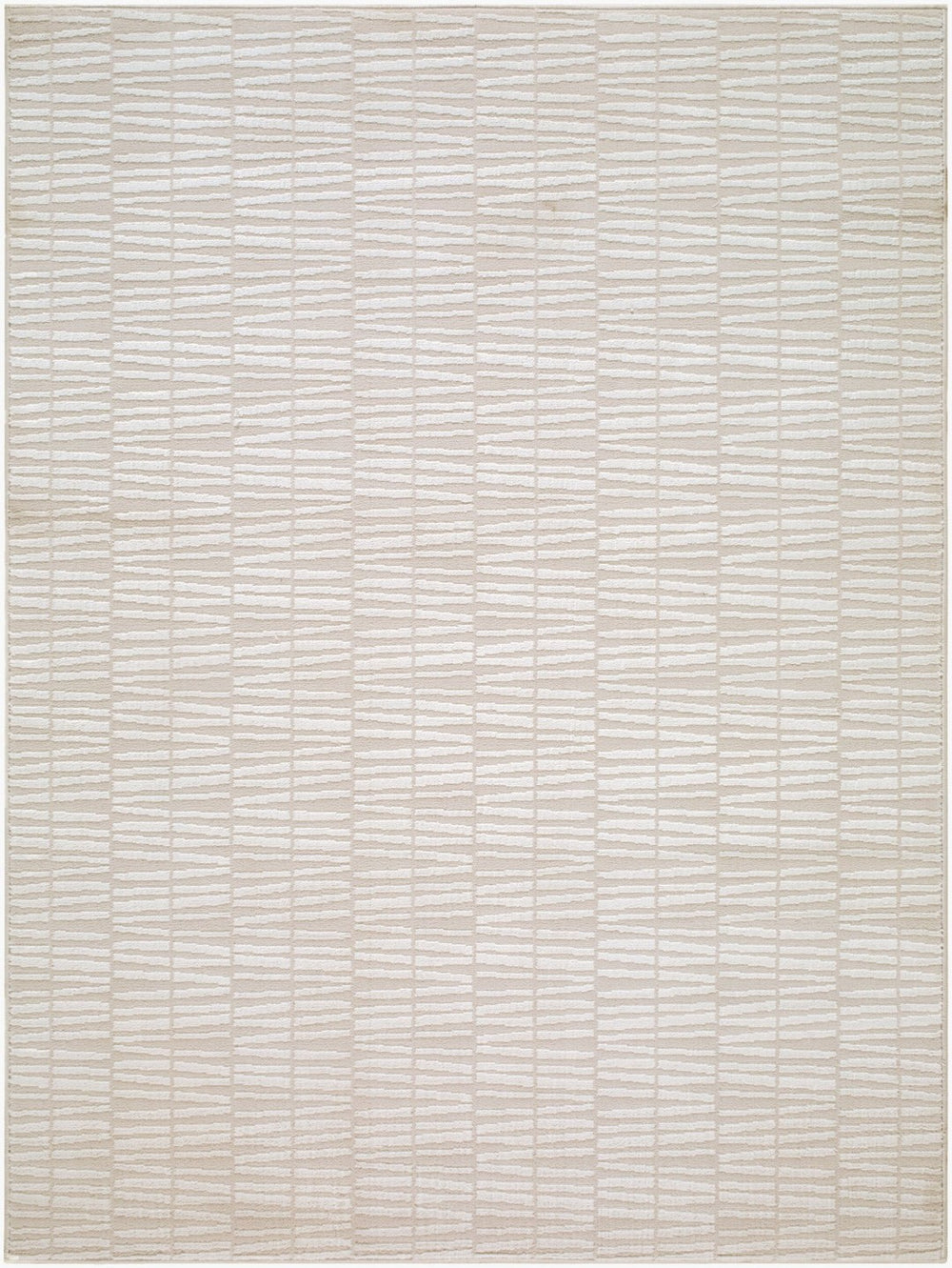 Livabliss Grenelle Turkish Polyester Hallway Runner Rug with Geometric Pattern for Modern Interiors Ivory 9'2" x 12' EDGN2302-9212