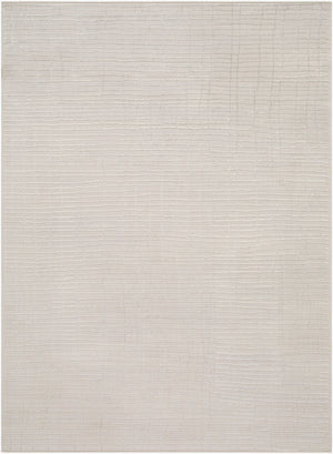 Livabliss Grenelle Geometric Runner Rug Machine Woven Polyester for Hallways and Entryways Ivory, Silver G 7'10" x 10' EDGN2304-71010