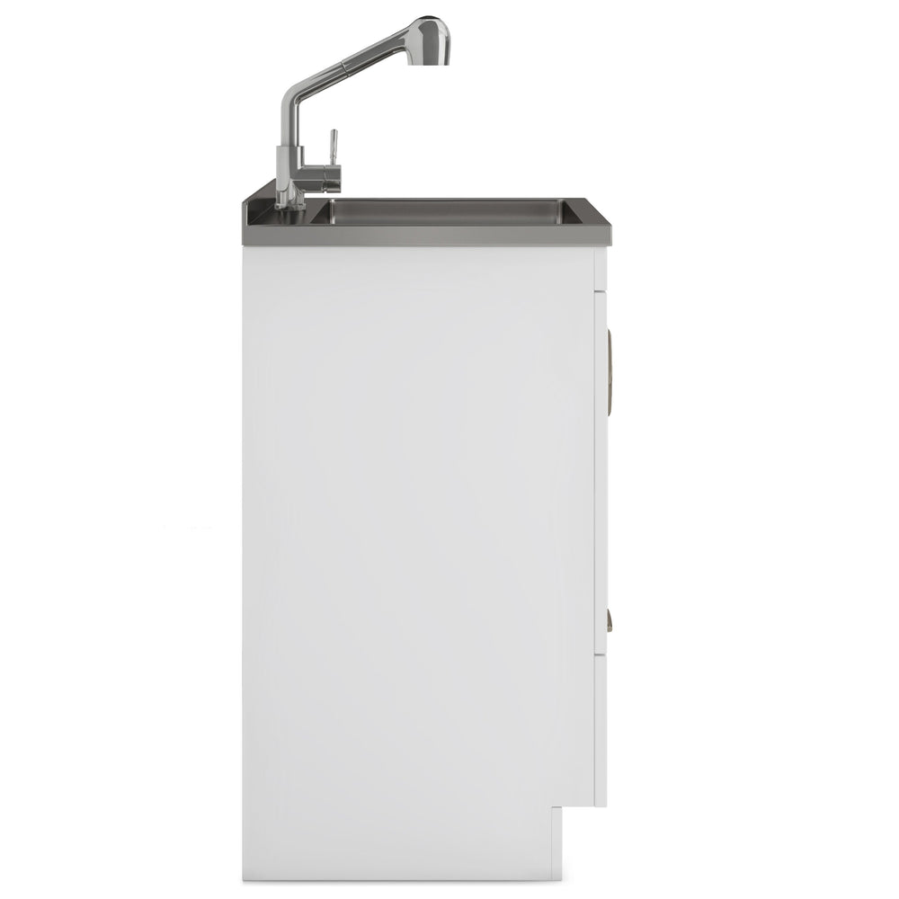 English Elm Cardinal 24" Laundry Cabinet With Deep Stainless Steel Sink & Pull-Out Faucet - Stylish Storage Solution B136P158791