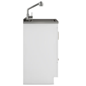English Elm Cardinal 24" Laundry Cabinet With Deep Stainless Steel Sink & Pull-Out Faucet - Stylish Storage Solution B136P158791