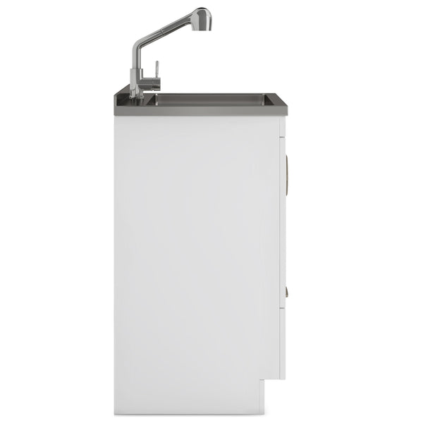 English Elm Cardinal 24" Laundry Cabinet With Deep Stainless Steel Sink & Pull-Out Faucet - Stylish Storage Solution B136P158791