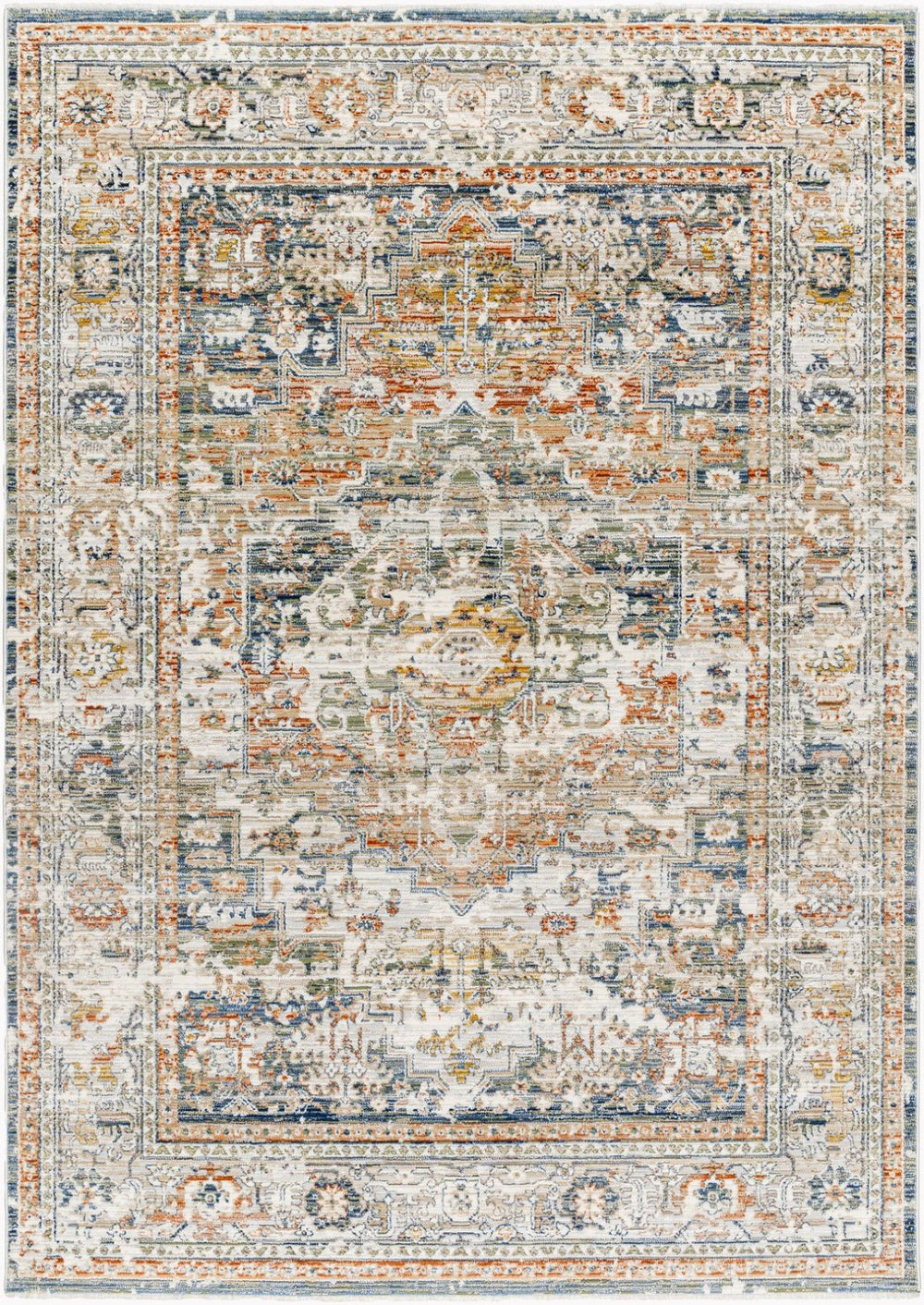 Livabliss Edmonton Machine Woven Accent Rug with Fringe Detail for Entryways and Bedside Decor Cream, Tan 5'3" x 7' EDO2301-537