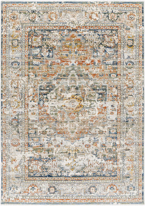 Livabliss Edmonton Machine Woven Accent Rug with Fringe Detail for Entryways and Bedside Decor Cream, Tan 5'3" x 7' EDO2301-537