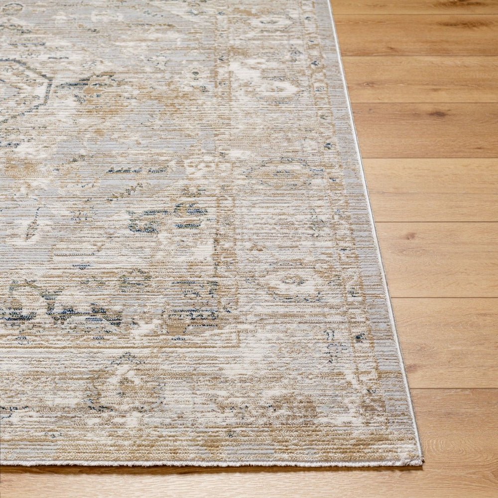 Livabliss Edmonton Machine Woven Area Rug with Fringe Detail for Entryways and Bedroom Floors Cream, Tan 2' x 2'11" EDO2302-2211