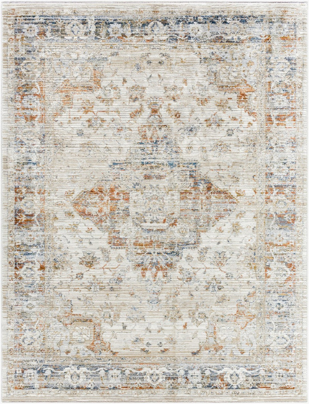 Livabliss Edmonton Collection Bohemian Fringe Accent Rug Turkish Woven Polypropylene Blend Cream, Tan 5'3" x 7' EDO2306-537