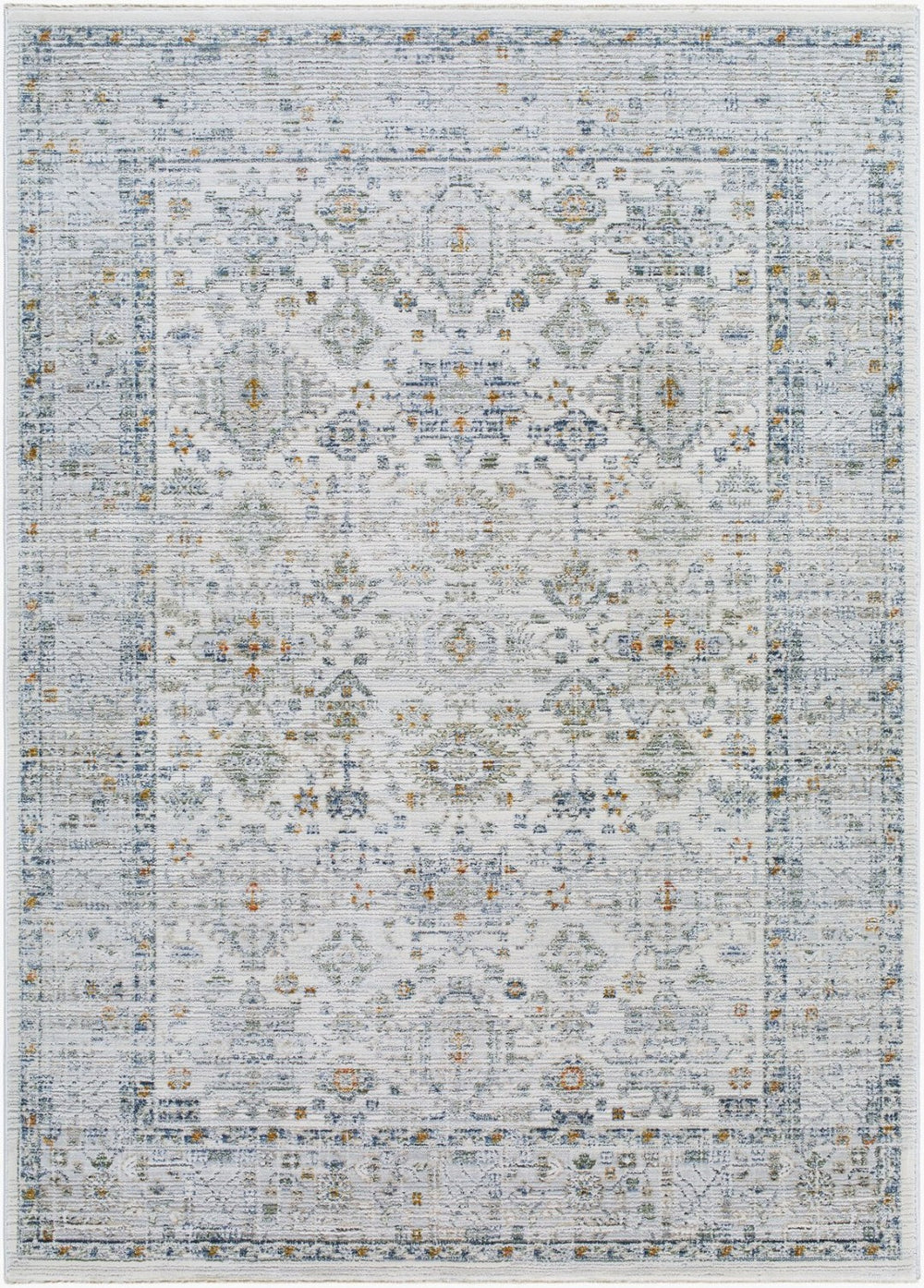 Livabliss Edmonton Traditional Fringe Area Rug Turkey Woven Polypropylene Hallway Accent Light Gray, Cha 5'3" x 7' EDO2308-537