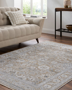 Livabliss Edmonton Traditional Fringe Accent Rug Machine Woven for Entryways and Hallways Light Gray, Med 5'3" x 7' EDO2309-537