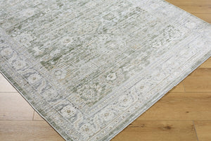 Livabliss Edmonton Traditional Turkish Polypropylene Accent Rug with Fringe for Entryways Light Gray, Dus 5'3" x 7' EDO2311-537