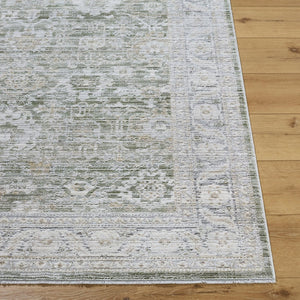 Livabliss Edmonton Traditional Turkish Polypropylene Accent Rug with Fringe for Entryways Light Gray, Dus 5'3" x 7' EDO2311-537