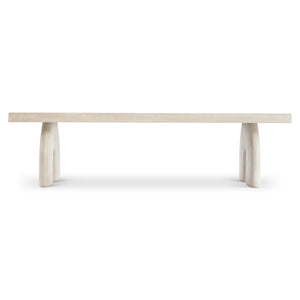 Bernhardt Bernhardt Antibes Cocktail Table — Sculptural Arched Concrete Supports With Roz Oak Top, Rustic Modern Appeal 350022