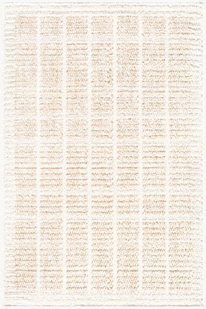 Livabliss Odeon Machine Woven Polyester Rug Modern Geometric Texture for Entryways and Small Spaces Light Beige, Cr 2'7" x 7'3" EDOD2300-2773