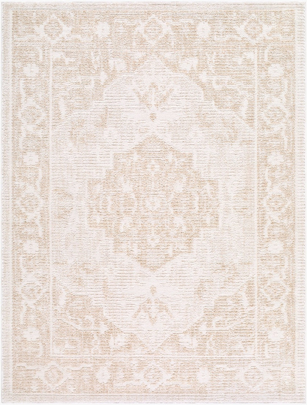 Livabliss Odeon Geometric Turkish Machine Woven Polyester Rug for Entryways and Modern Interiors Cream, Light Be 7'10" x 10' EDOD2304-71010