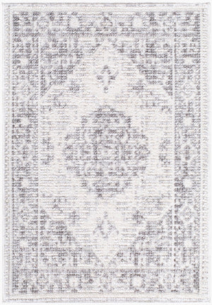 Livabliss Odeon Machine Woven Polyester Area Rug Minimalist Geometric Style for Modern Entryways Cream, Light Gr 2'7" x 7'3" EDOD2305-2773