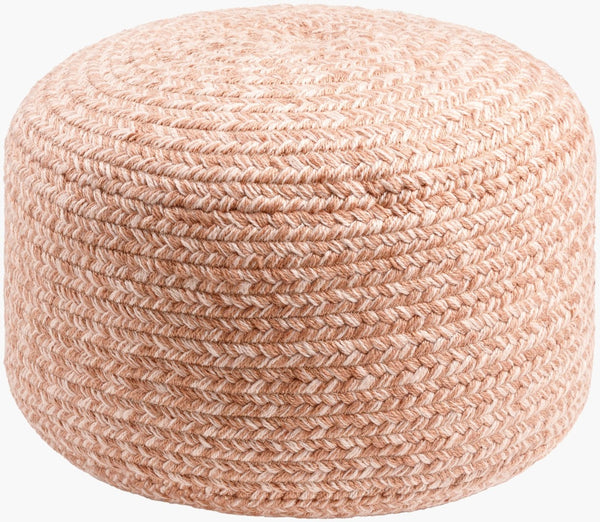 Livabliss Entwined Square Woven Pouf Recycled Pet Yarn Outdoor Safe Minimalist Seating EDPF001-121717