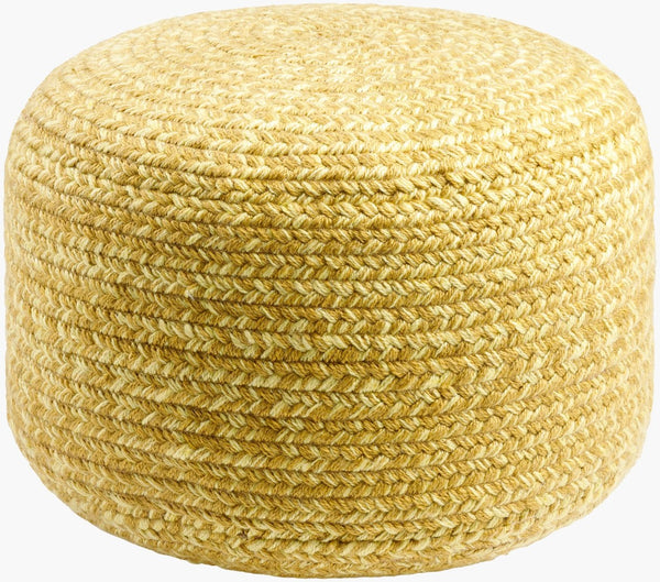 Livabliss Entwined Woven Recycled Pet Square Pouf Indoor Outdoor Footrest for Modern Boho Spaces EDPF002-121717