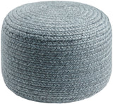 Entwined EDPF-005 12"H x 18"W x 18"D Pouf EDPF005-121717 Livabliss Surya