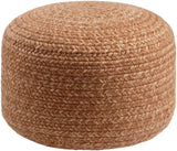 Entwined EDPF-006 12"H x 18"W x 18"D Pouf EDPF006-121717 Livabliss Surya