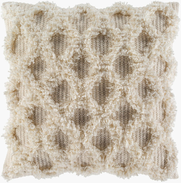 Livabliss Edric Handcrafted Cotton Throw Pillow Global Bohemian Woven Accent for Sofas EDR001-2222P