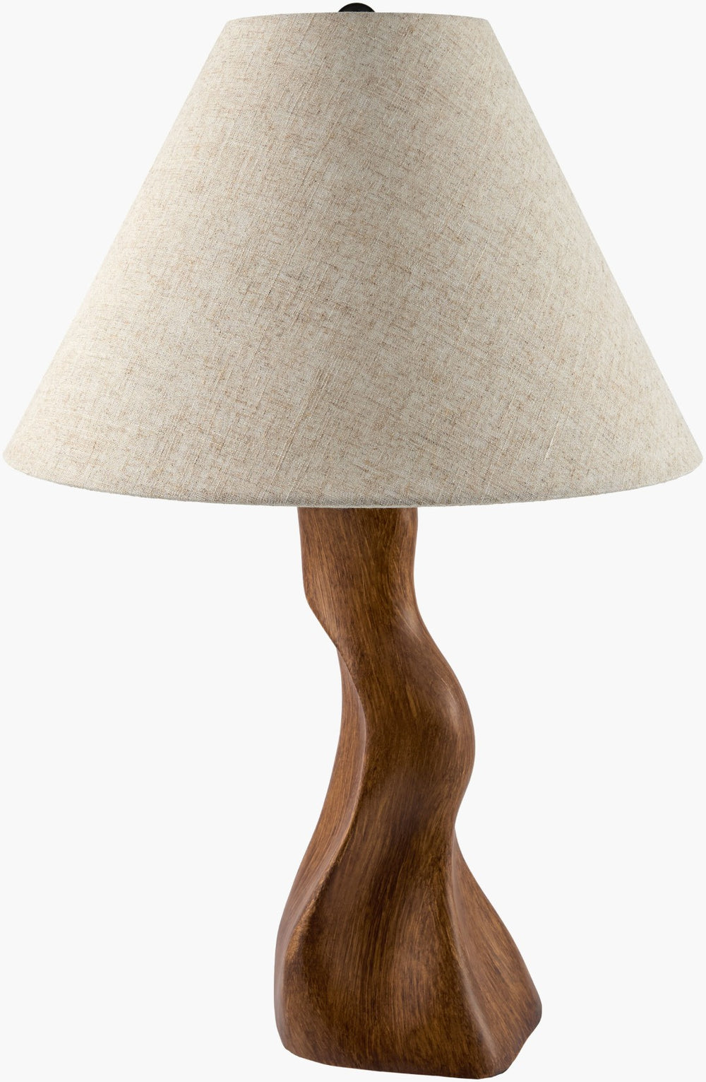Surya Eldarune Bohemian Artisan Table Lamp with Linen Shade for Warm Ambient Glow EDRN-003