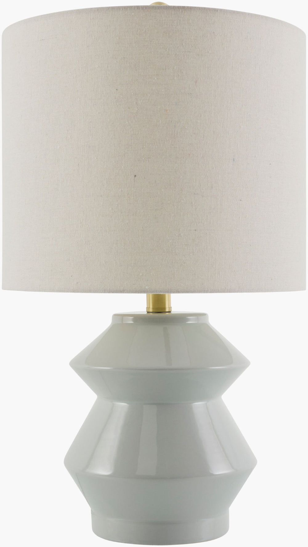Livabliss Edison Ceramic Base Table Lamp with Linen Shade for Bedside or Desk Warm Glow EDS-005