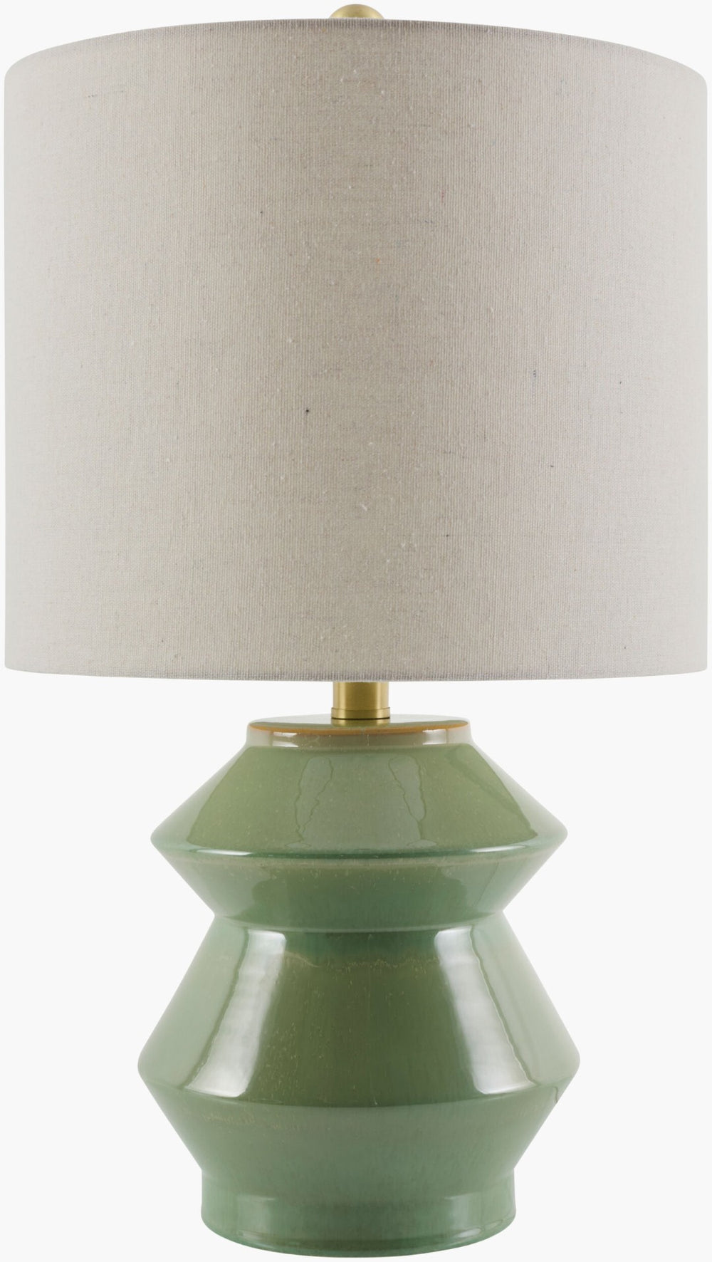 Livabliss Edison Ceramic Base Table Lamp with Linen Shade for Bedroom or Living Room Ambiance EDS-006