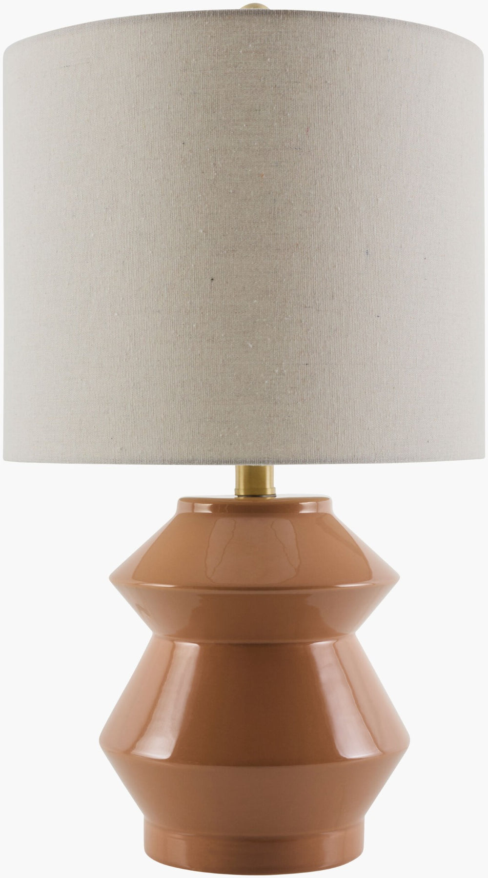 Livabliss Edison Ceramic Base Table Lamp with Linen Shade for Bedside or Desk Ambient Glow EDS-008
