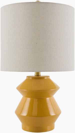 Livabliss Edison Ceramic Table Lamp with Linen Shade Warm Ambient Glow for Bedroom or Desk EDS-009