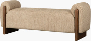 Surya Eddison Upholstered Foam Bench Sleek Tailored Seat for Bedroom or Entryway EDSN001-226119