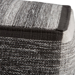 English Elm Naya Cube Pouf - Handcrafted Grey Melange Accent For Stylish Seating & Footstool In Any Room B136P159268