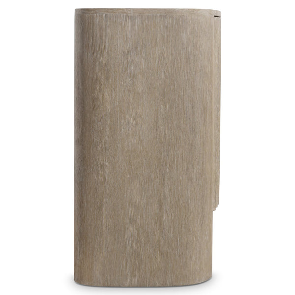 Bernhardt Bernhardt Loggia Entertainment Credenza In Aria Wire‑Brushed Oak — 80" Modern Fluted Scalloped Storage, Venting And Cable Management 345890