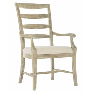 Bernhardt Rustic Patina Ladderback Arm Chair in Sand Finish 387556